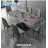 Buy cheap Non Corrosion Apartment Minimalist Marble Dining Table Metal Rectangular from wholesalers