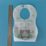 Printed Non Woven Fabric Disposable Waterproof Eating Bibs for Childrens and
