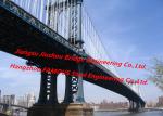 Cool Cable Stayed Red Suspension Bridge Structural Frames Bailey Clear Span
