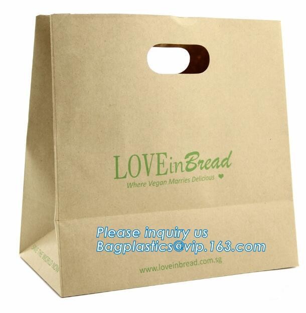 recycled custom printing logo shopping pack paper bag,Customized food paper bags for retail store,Packaging bag for Ever