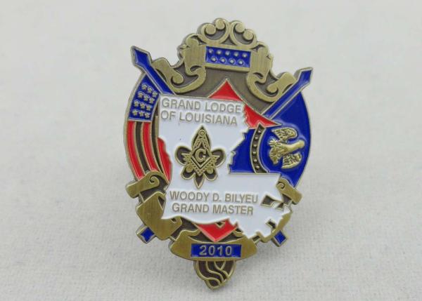 Buy cheap Deluxe Imitation Soft Enamel Cufflink , Antique Brass Plating For Mens from wholesalers
