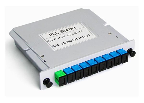 Buy cheap FTTX Fiber Optic Drop Cable 1x8 Cassette PLC Fiber Optic Splitter in Abs Box from wholesalers