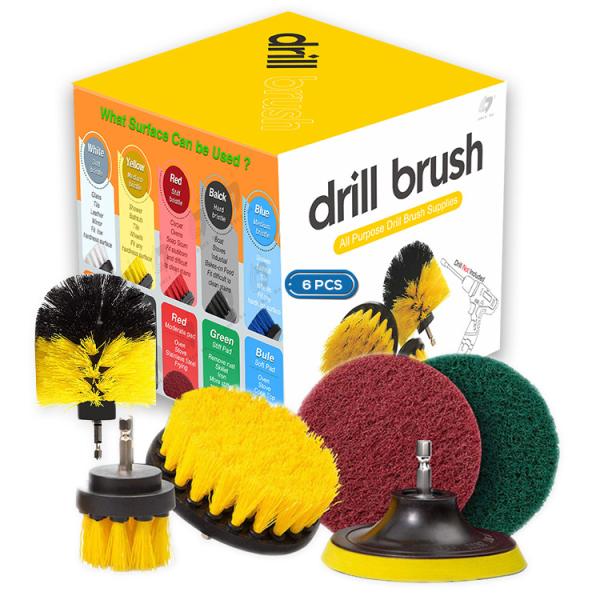 Buy cheap 6 Pieces Household Drill Brush Set For Car Home Cleaning from wholesalers
