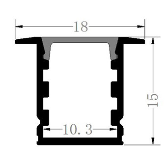 1215B Surface Profile Light Anodized Aluminum Profile with Good Heat Sink For Offices Conference Rooms