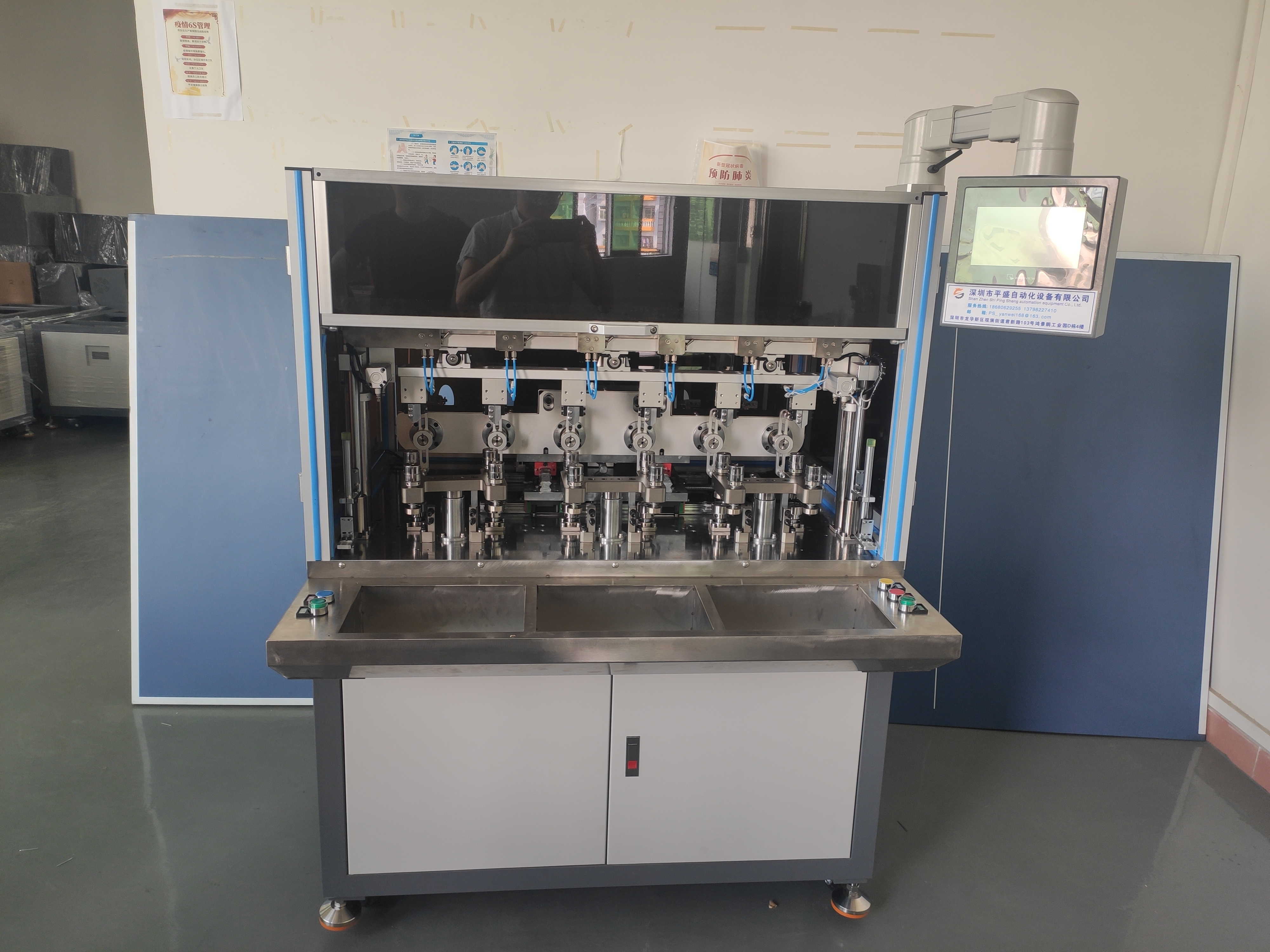 4-Axis Control Cooling Fan DC Brushless Motor Stator Winding Machine