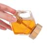 Buy cheap Top Quality 200Ml 350Ml 700Ml Hexagon Honey Jar With Wooden Dipper from wholesalers