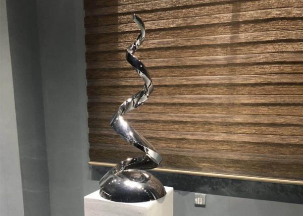 Buy cheap Polished Contemporary Art Mirror Stainless Steel Sculpture For Indoor Decoration from wholesalers