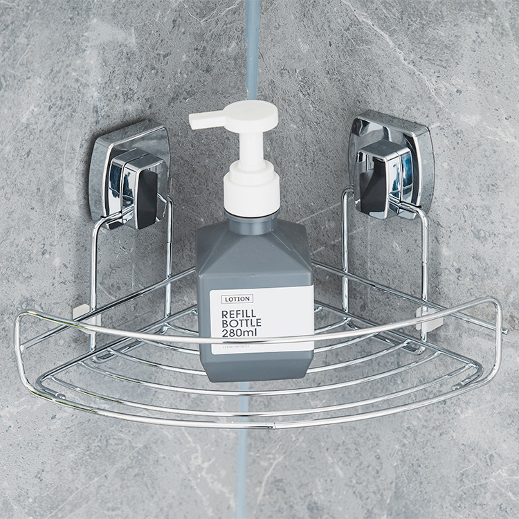 Wall Mounted Bathroom Organizer No Drilling Iron Wire Rack for Storage Holders Racks