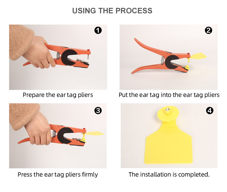 Marking Tool Waterproof Cattle Ear Tags For Positive Identification Easy To Use