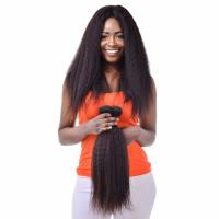 Buy cheap Brazilian Virgin Hair Kinky Straight Human Hair Weave Bundles Deals Coarse Yaki product