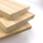 FSC Smooth Rubber Wood Finger Joint Board Multipurpose Natural Color