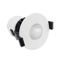 Buy cheap 75x80mm 8W chrome Bathroom Square Dimmable Fire Rated LED Downlights product