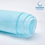 Industry Cleaning Turquoise High Friction Nonwoven Spunlace Fabric
