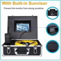 Buy cheap ABS Pipe Blockage Detector 7inch Plumbing Drain Camera Inspection 20m Cable product