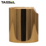 Screw Down Disc Top Cap 20mm Round Gold Aluminum Plastic Disc Cap