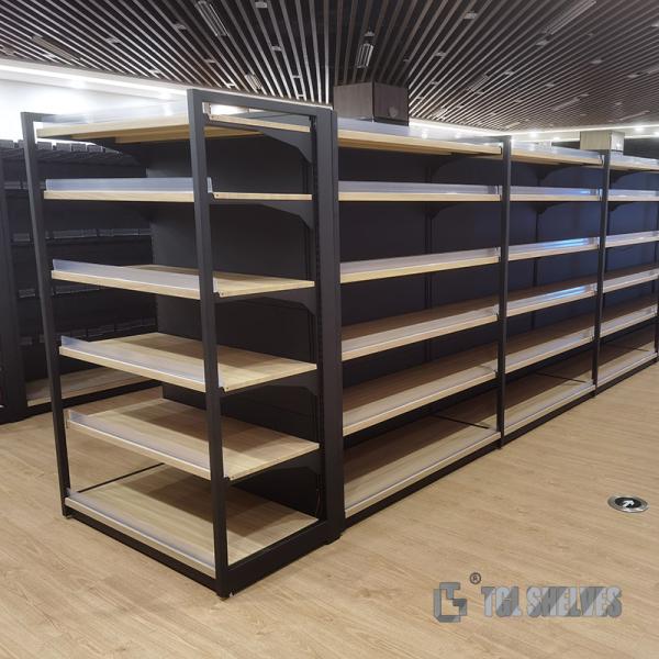 Buy cheap Grocery Display Racks And Shelves For Supermarket 600×1300mm Double Side from wholesalers
