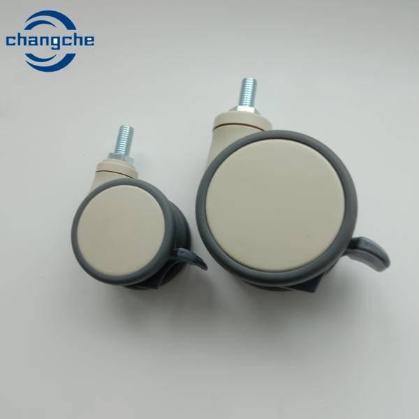 Buy cheap 110kg Medical Poly Casters Rubber Dolly Wheels With Bearing from wholesalers