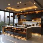 Modern Italy Lacquer Kitchen Cabinets Complete Sets - Smart Storage Units With