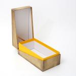 MDF Board Wine Bottle Gift Box Neck Insert Gold Hot Foil