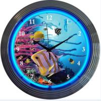 Buy cheap 130V Mancave Neon Light Clocks Blue 7.0 Kgs Neon Tube Clock product