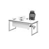 Buy cheap White Square Shaped Manager Office Desk 0.1277CBM Volume from wholesalers