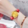 Buy cheap Custom Luxury Genuine Leather Golden Stainless Steel Quartz Watch For Ladies from wholesalers