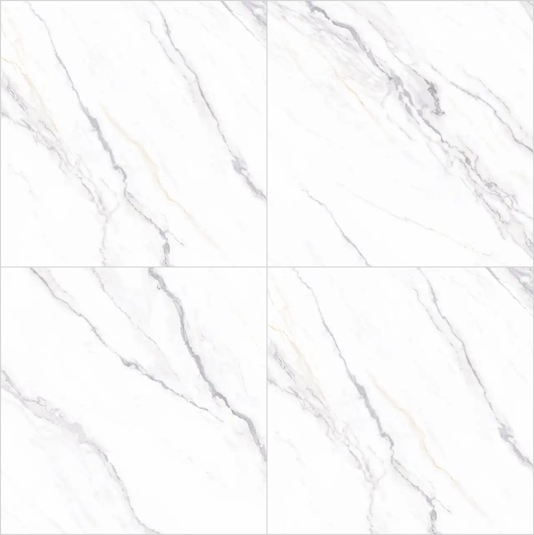 Firebrick White Polished Sintered Stone Slabs 1200x1200mm For Bathroom and Renovation