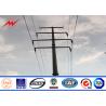 Buy cheap Multi Side Galvanized Steel Tubular Pole Electric Transmission For Gantry Structures from wholesalers