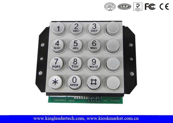 Buy cheap Vending System Numeric Keypads 10 Pin With 16 Round Full Travel Keys from wholesalers