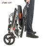 Buy cheap Portable Linkage Brake Foldable Transport Wheelchair 100KG Load from wholesalers