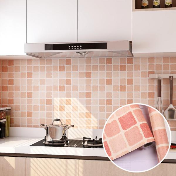 Buy cheap Vinyl Wallpapers Kitchen Brick PVC Wallpaper Bedroom Wall paper Oil proof 3D Wall Sticker from wholesalers
