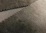 240GSM Microfiber Velvet Fabric 100% Polyester Burnt Out Wavy Grain Olive Brown