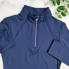Buy cheap Navy Western Long Baselayer Zip Horse Riding T Shirts Custom Logo from wholesalers