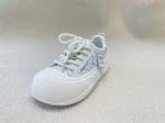 Heightening Sneakers PU White Leather Espadrilles With Pearl Flower