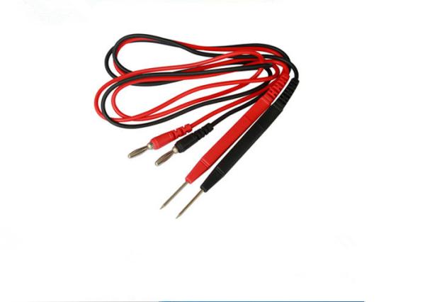 28 '' Banana Plug Flat Probe Electric Wire Cable , Test Lead Set Black And Red