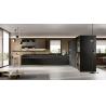 Buy cheap L Shaped Black Modern Kitchen Cabinet Customized PET Kitchen System from wholesalers