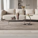 Round Household Transparent Acrylic Coffee Table PMMA Bedroom Furniture