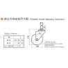 Buy cheap Industrial Caster Wheels 100mm 4 Inch Swivel Casters With Brake from wholesalers