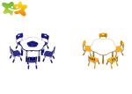 Popular Kindergarten School Chairs , Kids Play School Furniture Easy Install