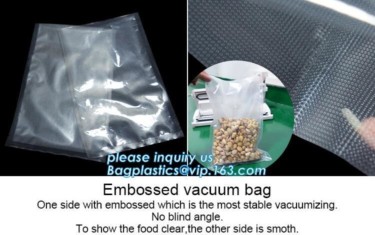vacuum heat sealing bag Embossed Vaccum Compressed Bag Recyclable Plastic Vacuum Sealer Bags For Food Reusable Food Vacu