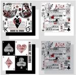 Creative Playing Card Flower Wrappers Plastic Paper