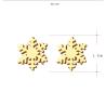 Buy cheap Stainless Steel Stud Earring For Women Man Snow Gold And Silver Color Lover's Engagement Jewelry Drop Shipping from wholesalers
