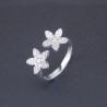 Buy cheap 925 Charm Silver Cubic Zirconia Rings / Pentagram Shape Five Point Star Ring Jewelry from wholesalers