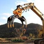 Q355 36Ton Excavator 360Rotating Hydraulic Type Log Grapple Customized High