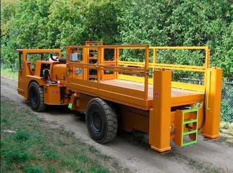 Buy cheap Underground 8000mm Length Arm Style Lift Platform Truck Trailing UC - 1C Model Yellow Color from wholesalers