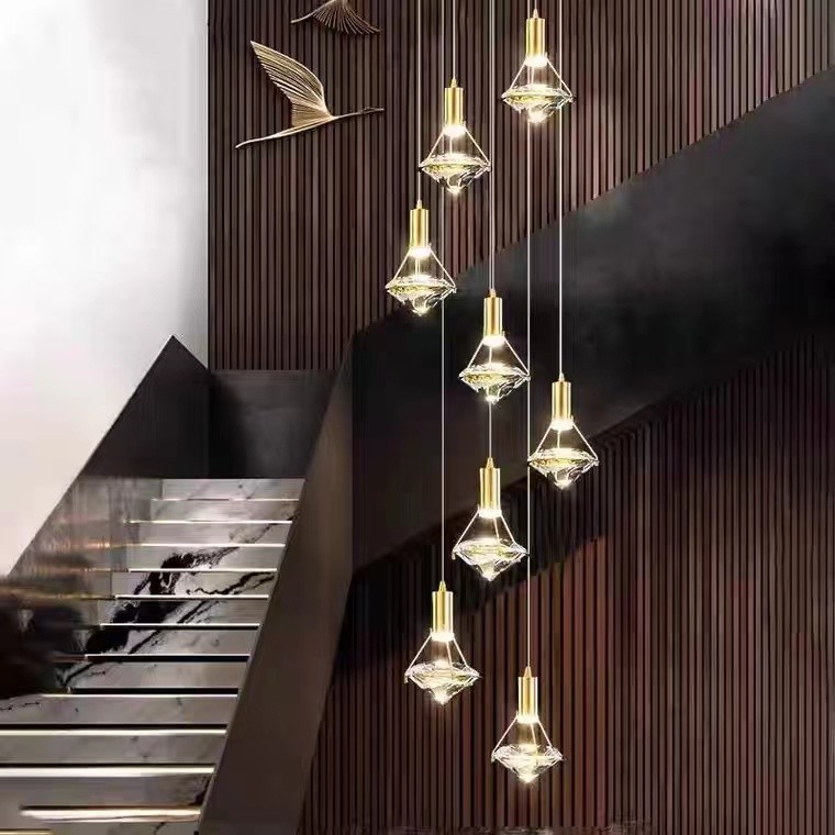 Modern Designer Lamp Decorative Indoor Crystal Suspension Light Pendant Lamp