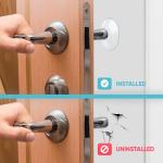 Wall Door Handle Stopper Door Knob Wall Shield Transparent Round Silicone Guard