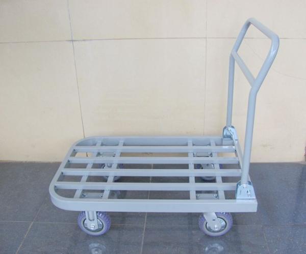 Buy cheap steel tube foldable trolley warehouse equipments for Supermarket , Factory from wholesalers