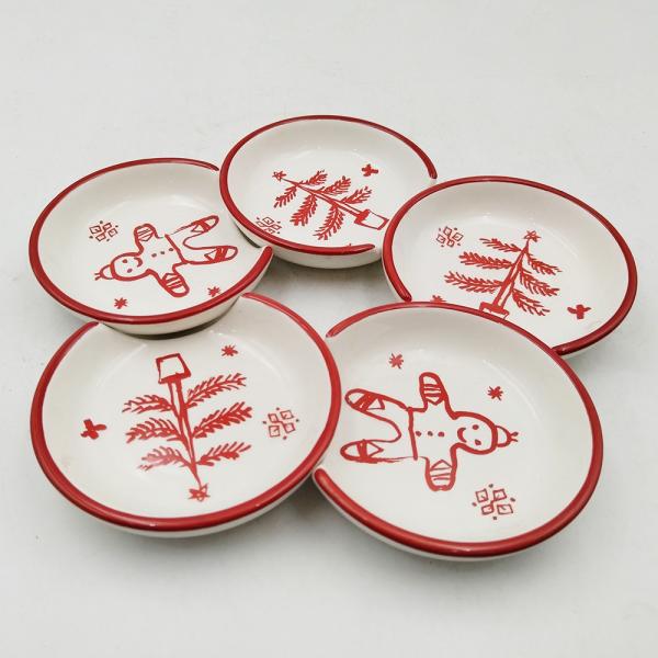 Buy cheap Ceramic Christmas Dinnerware Set Wholesale Porcelain Tableware With Holiday Design Festival Plate from wholesalers