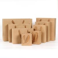 Buy cheap Antiwear Moistureproof Kraft Paper Gift Bags With Handles Multipurpose product